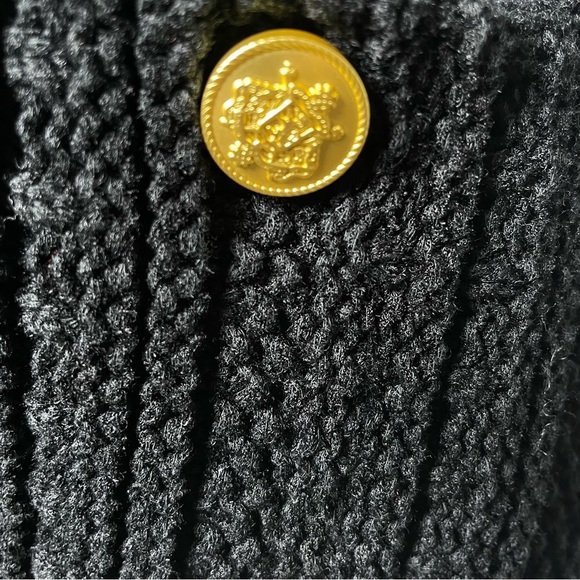 J. Crew Iconic Lady Sweater Jacket Black Size L - Picture 4 of 11